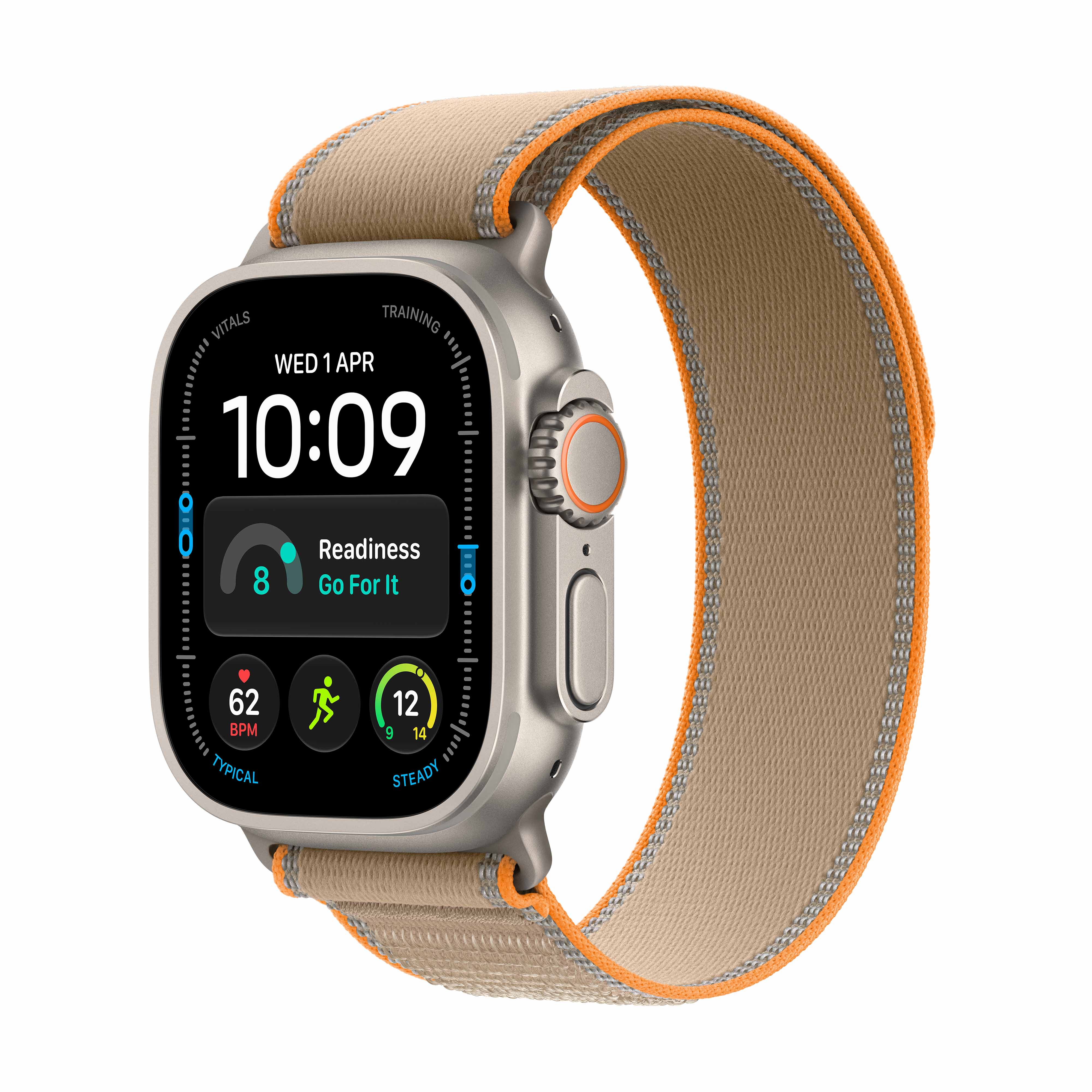Apple Watch Ultra 4 - Natural Titanium Case with Sand Trail Loop