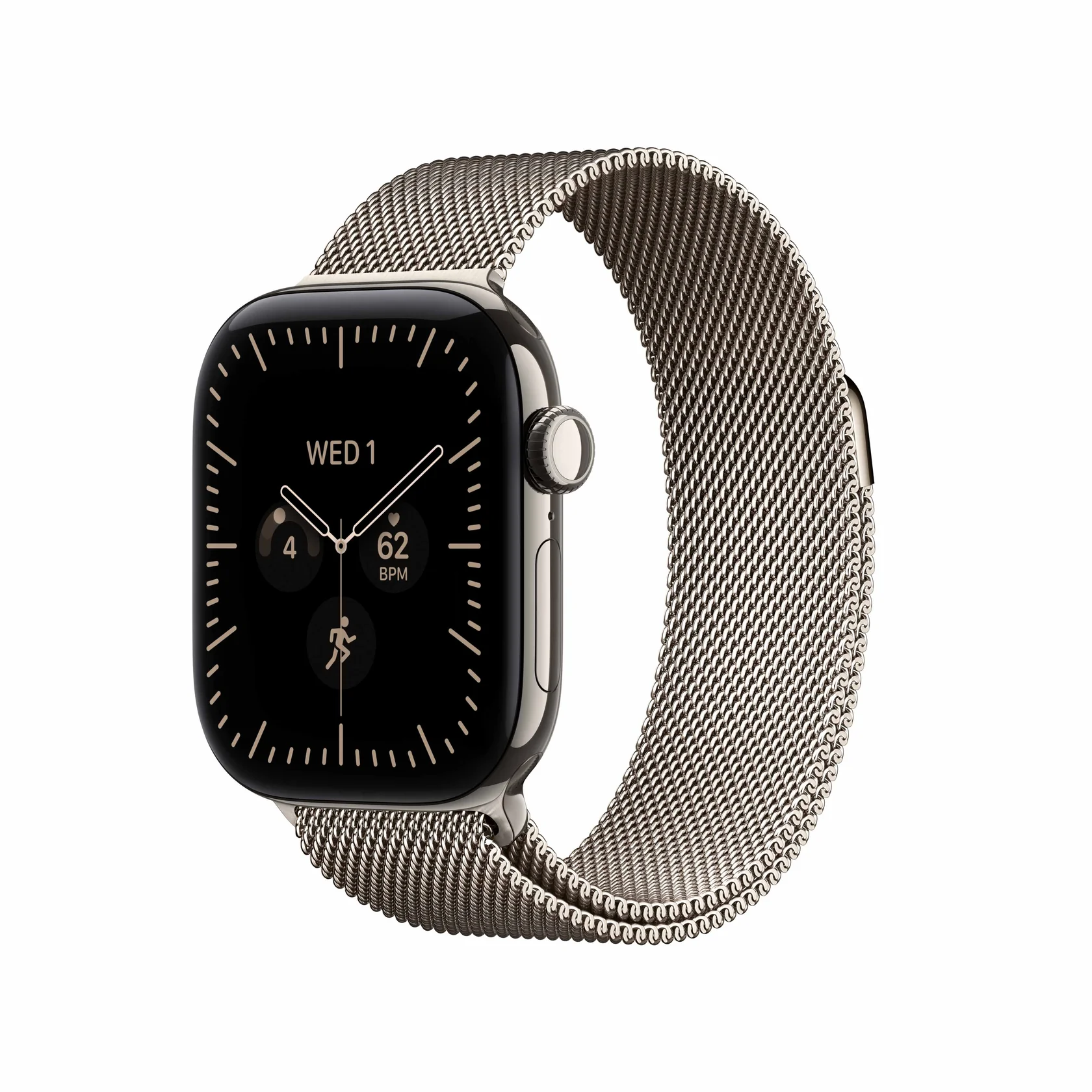 Apple Watch Series 12 - Natural Titanium Case with Natural Milanese Loop